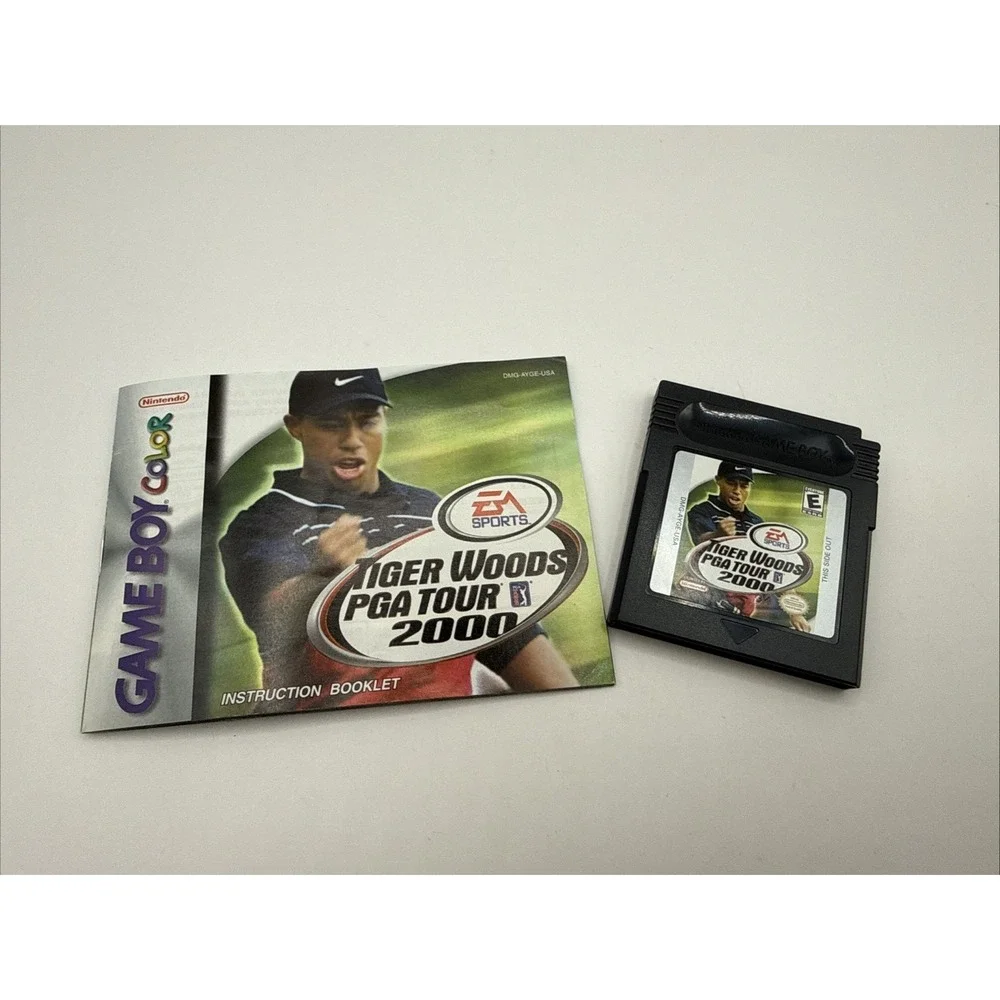 Nintendo Gameboy Color Tiger Woods PGA Tour 2002‎ Game With Manual